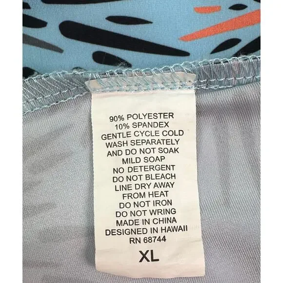 Oahu Golf Apparel Wana Sea Urchin Print Polo Shirt Men’s Size XL UPF 50+ - Picture 8 of 8